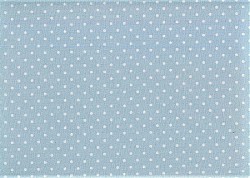 Réf. LOR15 / Toile Fine / Bleu & Pois blancs / 48 x 50 cm / 7,60 € / 20 TOILES DISPONIBLES